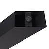 Bankbeine Metall X Form - schwarz - 8x8 cm - 36 cm breit - 41 cm hoch - schwarze X-Beine für eine Sitzbank / Esstischbank aus beschichtetem Stahl