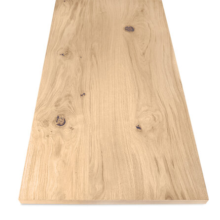Eichenfurnier nach Maß - 4 cm (40 mm) dick - Echtholzfurnier Eichenholz rustikal - Furniereiche Platte (Spanplatte Eiche furniert)