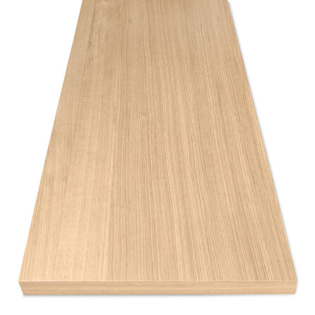 Eichenfurnier nach Maß - 5,8 cm (58 mm) dick - Echtholzfurnier Eichenholz A-Qualität - Furniereiche Platte (Spanplatte Eiche furniert)