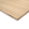 Dreischichtplatte Eiche massiv - 2 cm dick - 125 cm breit - verschiedene Längen - Eichenholz A-Qualität - Arbeitsplatte 3-lagig - kreuzweise verleimt & künstlich getrocknet (HF 8-12%)