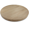 Tischplatte Eiche rund nach Maß - 8 cm dick (2-lagig) - Eichenholz A-Qualität - Durchmesser: 30 - 180 cm - Eiche Tischplatte rund massiv - verleimt & künstlich getrocknet (HF 8-12%)