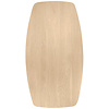 Tischplatte Eiche dänisch-oval - 2 cm dick - Eichenholz A-Qualität - Bootsform Eiche Tischplatte massiv - HF 8-12%