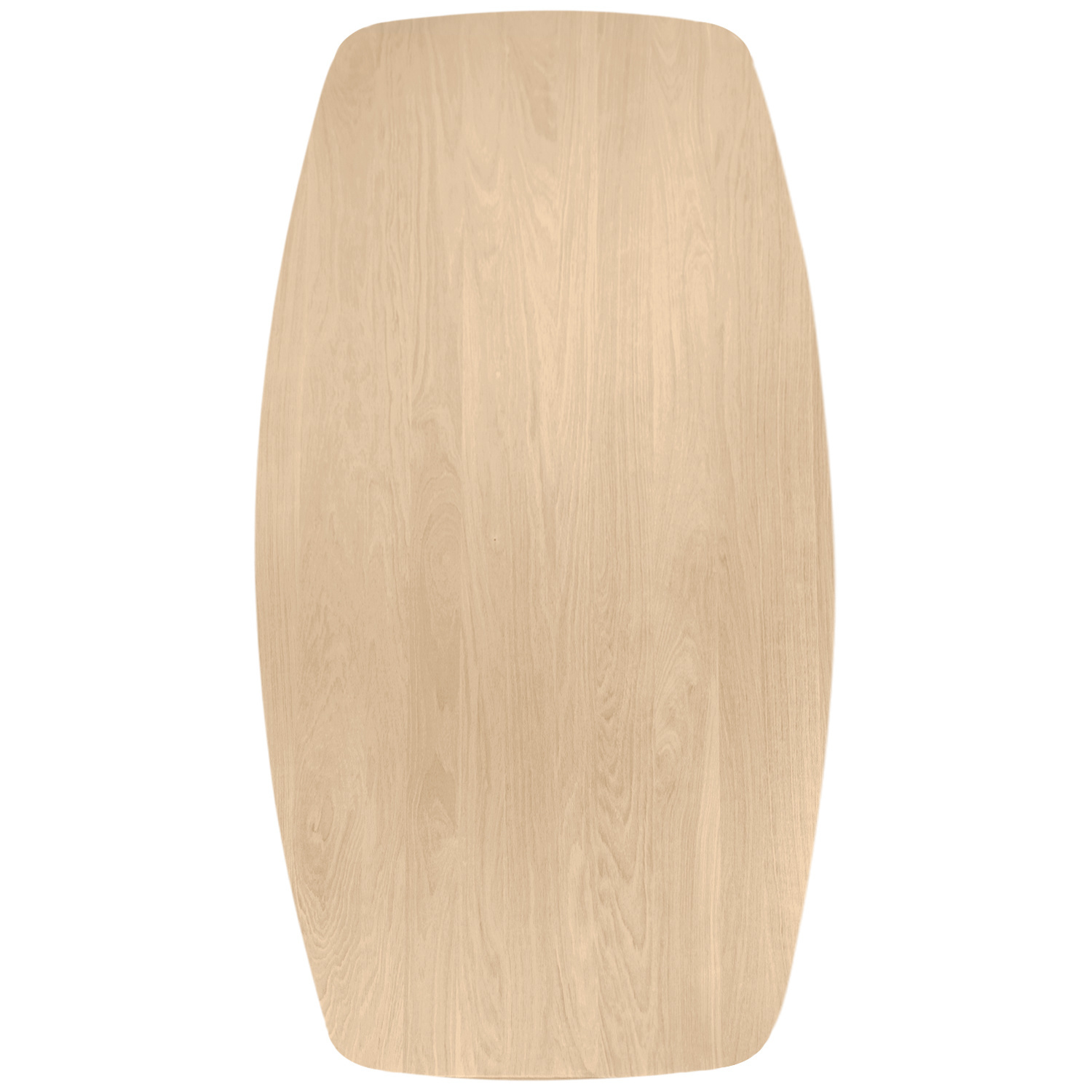  Tischplatte Eiche dänisch-oval - 2 cm dick - Eichenholz A-Qualität - Bootsform Eiche Tischplatte massiv - HF 8-12%