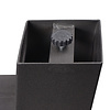Bankbeine A Metall SET (2 Stück) - 6x6 cm - 36-48 cm breit - 42 cm hoch - A-form Bankgestell / Tischbeine Couchtisch beschichtet - Schwarz