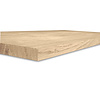 Tischplatte Eiche - 4 cm dick (1-Schicht) - Breite Lamellen (10 - 12 cm breit) - Eichenholz rustikal - verleimt & künstlich getrocknet (HF 8-12%) - verschiedene Größen