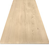 Leimholzplatte Eiche - nach Maß - 2,7 cm (27 mm) dick - Eichenholz rustikal (B/C) - Eichenplatte (Massivholzplatte) - Leimholz mit breiten Lamellen - HF 8-12%