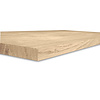 Leimholzplatte Eiche - nach Maß - 2,7 cm (27 mm) dick - Eichenholz rustikal (B/C) - Eichenplatte (Massivholzplatte) - Leimholz mit breiten Lamellen - HF 8-12%