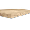 Tischplatte Eiche nach Maß - 2,7 cm dick (1-Schicht) - Breite Lamellen (10 - 12 cm breit) - Eichenholz rustikal - verleimt & künstlich getrocknet (HF 8-12%) - 50-120x50-248 cm