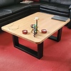 Tischplatte Eiche - mit runden Ecken - 4 cm dick (1-Schicht) - Breite Lamellen (10 - 12 cm breit) - Eichenholz A-Qualität - verleimt & künstlich getrocknet (HF 8-12%) - mit abgerundeten Kanten - verschiedene Größen