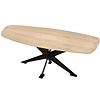 Tischplatte Eiche dänisch-oval - 2,7 cm dick (1-Schicht) - Breite Lamellen (10 - 12 cm breit) - Eichenholz A-Qualität - Bootsform - verleimt & künstlich getrocknet (HF 8-12%) - verschiedene Größen