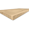 Tischplatte Wildeiche - Baumkante - 2,5 cm dick (1-Schicht) - XXL Lamellen (14-20 cm breit) - Asteiche (rustikal) mit natürlichen Baumkant - verleimt & künstlich getrocknet (HF 8-12%) - verschiedene Größen