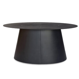 Kegel-Tischgestell Metall - schwarz - 65x120 cm - 72 cm hoch