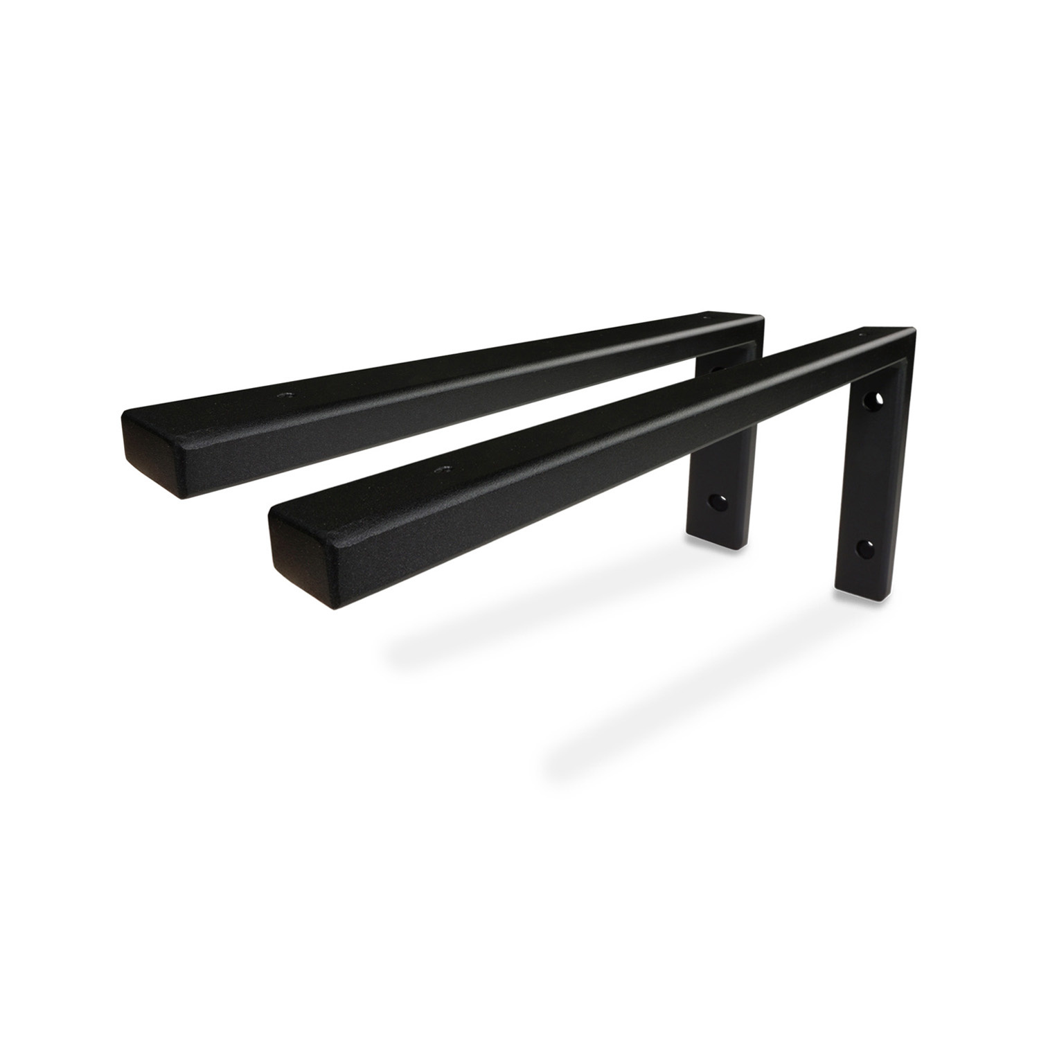 Verwunderlich Regalhalter Schwarz Metall Bild