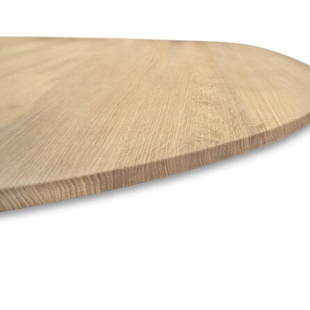 Tischplatte Eiche organisch (Kiesel, rund) massiv - 4 cm (40 mm) dick - Eichenholz rustikal (B/C) - Massivholz mit breiten Lamellen verleimt - HF 8-12% Tischplatte Eiche organisch (Kiesel, rund) massiv - 4 cm (40 mm) dick - Eichenholz rustikal (B/C) - Massivholz mit breiten Lamellen verleimt - HF 8-12%
