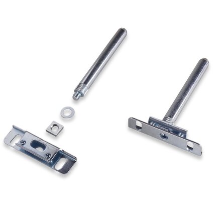 Wandregal Eiche schwebend mit runden Ecken - nach Maß - 4 cm (40 mm) dick - Eichenholz rustikal (B/C) - Wandboard mit breiten Lamellen, inklusive unsichtbarer Halterungen