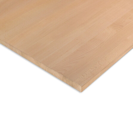 Arbeitsplatte Buche massiv - 2 cm (20 mm) dick - Arbeitsplatte in A-Qualität (A/B) Buchenholz - Leimholz HF 8-12%