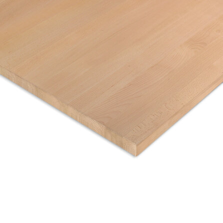 Arbeitsplatte Buche massiv - 2,7 cm (27 mm) dick - Arbeitsplatte in A-Qualität (A/B) Buchenholz - Leimholz HF 8-12%