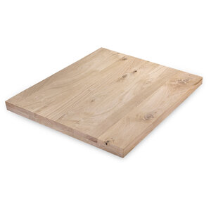 Tischplatte Eiche - quadratisch - 6 cm (2-lagig) - rustikal