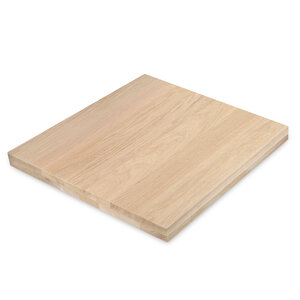 Tischplatte Eiche - quadratisch - 8 cm (2-lagig) - A-Qualität