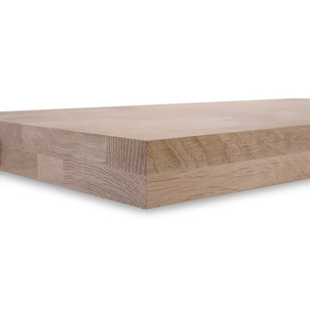 Tischplatte Eiche quadratisch - nach Maß - 8 cm (80 mm) dick - 2-lagig (massiv) - Eichenholz A-Qualität (A/B) - Massivholz, verleimt - HF 8-12% Tischplatte Eiche quadratisch - nach Maß - 8 cm (80 mm) dick - 2-lagig (massiv) - Eichenholz A-Qualität (A/B) - Massivholz, verleimt - HF 8-12%