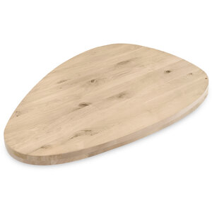 Tischplatte Eiche - organisch - 6 cm (2-lagig) - rustikal