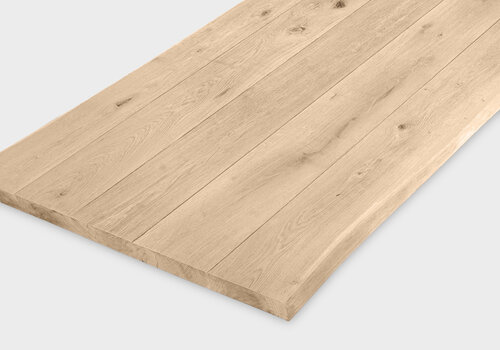 Tischplatte Eiche - V-fuge Tischplatte Eiche mit V-Fuge bei Eichenholzprofi.de – Eine Tischplatte mit V-Fugen für einen schönen, stilvollen Akzent. Direkt online zum besten Preis!