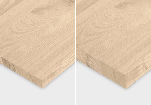 Bei Eichenholzprofi finden Sie eine schöne Kollektion von Eichen-Arbeitsplatten in verschiedenen Dicken, wie 2, 3 und 4 cm – günstig online & schnell geliefert!