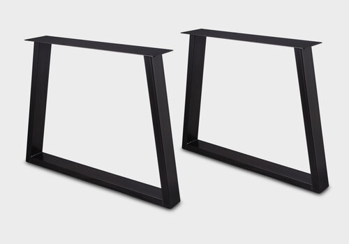 Tischbeine in Trapezform bei Eichenholzprofi.de - Immer das richtige Trapezium-Bein für Ihren (Ess-)Tisch - Metall, Edelstahl & Holz-Tischkufen – günstig online bestellen!