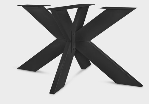 Tischgestell Spider bei Eichenholzprofi - Alle Spider-Tischfüße Metall (schwarz) & Eichenholz - Spider-Tischbeine für Esstisch & Couchtisch - sehr preisgünstig!