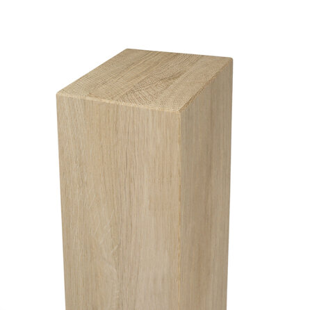 Block-Tischbeine Eiche- Set (4 Stück) - 10x10 cm - 72 cm hoch - Esstischbeine (massiv) aus Eichenholz rustikal (B/C) - HF 8-12%