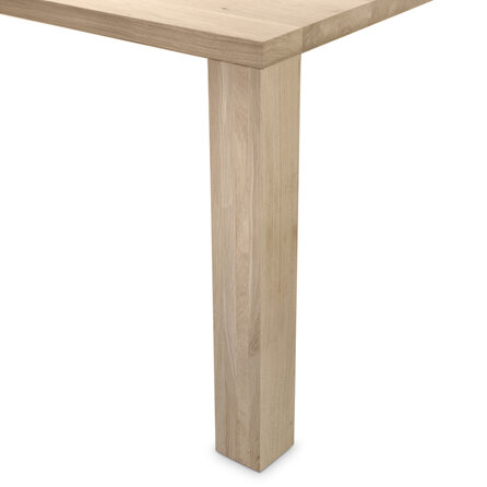Block-Tischbeine Eiche- Set (4 Stück) - 10x10 cm - 72 cm hoch - Esstischbeine (massiv) aus Eichenholz rustikal (B/C) - HF 8-12%