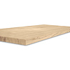 Arbeitsplatte Eiche massiv - 2 cm (20 mm) dick - Eichenholz rustikal (B/C) - Leimholz mit mittleren Lamellen - HF 8-12%
