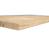 Arbeitsplatte Eiche massiv - 2,7 cm (27 mm) dick - Eichenholz rustikal (B/C) - Leimholz mit breiten Lamellen - HF 8-12%