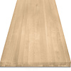 Tischplatte Eiche - nach Maß - 6 cm (60 mm) dick - 2-lagig (massiv) - Eichenholz A-Qualität (A/B) - Massivholz, verleimt - HF 8-12%