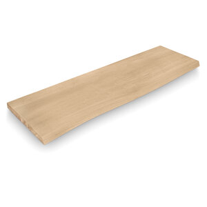 Wandregal Eiche - mit Baumkante (CNC) - nach Maß - 3 cm - A-Qualität