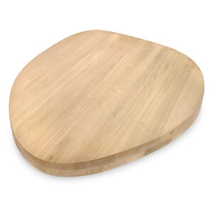 Tischplatte Eiche - organisch (rund) - 8 cm (2-lagig) - A-Qualität