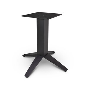 4-Fuß-Tischgestell Metall - schwarz - 12x12 cm - 76x76 cm breit - 72,5 cm hoch