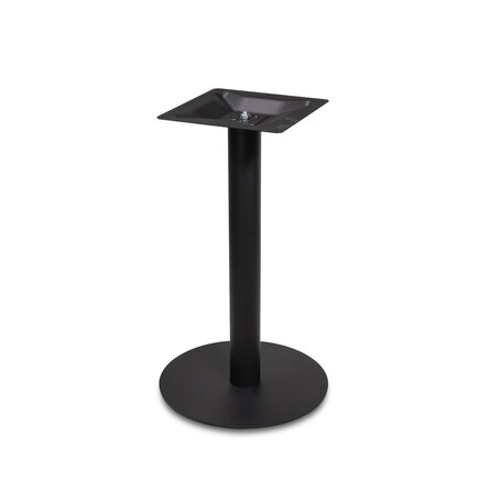 Bistrotischgestell Metall - schwarz - 8 cm - 43 cm (Bodenplatte)- 72 cm hoch - Zentrales Gastronomie-Tischgestell (Tischfuß / Mittelfuß) aus beschichtetem Gusseisen