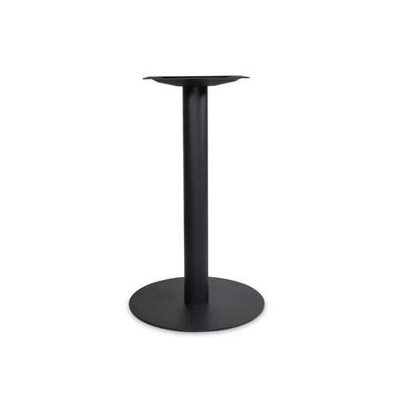 Bistrotischgestell Metall - schwarz - 8 cm - 43 cm (Bodenplatte)- 72 cm hoch - Zentrales Gastronomie-Tischgestell (Tischfuß / Mittelfuß) aus beschichtetem Gusseisen