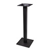 Stehtischgestell Metall - schwarz - 8x8 cm - Boden: 40x40 cm - 108 cm hoch - Gastronomie-Stehtisch-/Bartischgestell (Tischfuß / Mittelfuß) aus beschichtetem Gusseisen