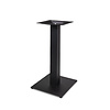Bistrotischgestell Metall - schwarz - 8x8 cm - Boden: 40x40 cm - 72 cm hoch - Zentrales Gastronomie-Tischgestell (Tischfuß / Mittelfuß) aus beschichtetem Gusseisen