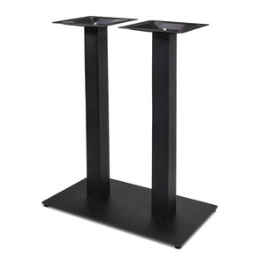 Steh-/Bar-Bistrotischgestell Metall - schwarz - 8x8 cm - 40x70 cm - 108 cm hoch