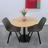 Bistrotischgestell Metall - schwarz - 8 cm - 43 cm (Bodenplatte)- 72 cm hoch - Zentrales Gastronomie-Tischgestell (Tischfuß / Mittelfuß) aus beschichtetem Gusseisen