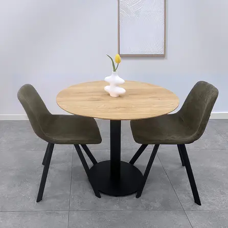 Bistrotischgestell Metall - schwarz - 8 cm - 43 cm (Bodenplatte)- 72 cm hoch - Zentrales Gastronomie-Tischgestell (Tischfuß / Mittelfuß) aus beschichtetem Gusseisen