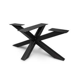 Spider-Couchtischgestell Metall - schwarz - 6x6 cm - 60x90 cm - 38 cm hoch