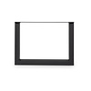 Couchtisch Beine Metall U Form - schwarz - 4x10 cm - 56 cm breit - 38 cm hoch - schwarze Wohnzimmer-Tischbeine / Tischkufen aus beschichtetem Stahl