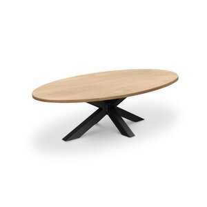 Couchtisch Eiche - oval - 2,7 cm - A-Qualität - breite Lamellen