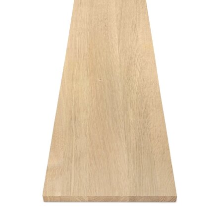 Konsolentisch Eiche massiv - nach Maß - 2,7 cm (27 mm) dick - Eichenholz A-Qualitätl (A/B) - Wandtisch mit breiten Lamellen