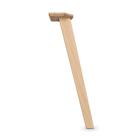 Tischbeine - Eiche - schräg - Set (4 Stück) - 71 cm hoch - Esstischbeine (massiv) aus Eichenholz rustikal (B/C) - HF 8-12% - Copy