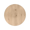 Steh-/Bartisch Eiche rund massiv - 2,7 cm (27 mm) dick - Eichenholz rustikal (B/C) - Bar-/Stehtisch mit breiten Lamellen